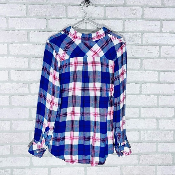 Rails Hunter Blue and Red Plaid Long Sleeve Button-Down Shirt Size XS - Picture 5 of 10